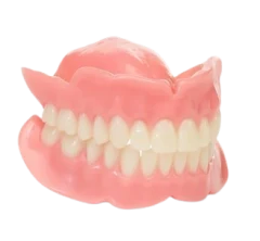Monolithic replica denture